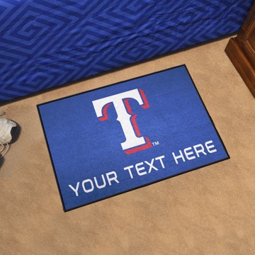 Picture of Texas Rangers Personalized Starter Mat