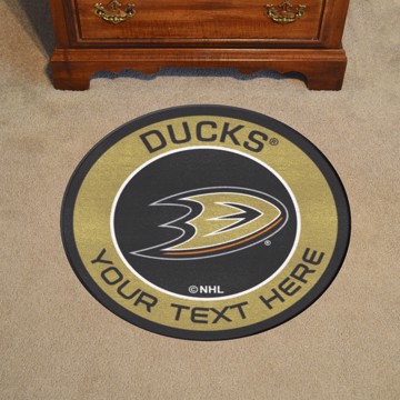 Picture of Anaheim Ducks Personalized Roundel Mat Rug