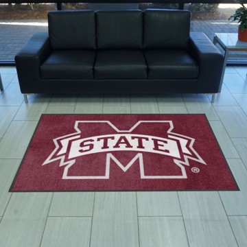 Picture of Mississippi State Bulldogs 4X6 High-Traffic Mat with Durable Rubber Backing - Landscape Orientation