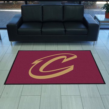 Picture of Cleveland Cavaliers Cavaliers 4X6 High-Traffic Mat with Durable Rubber Backing - Landscape Orientation