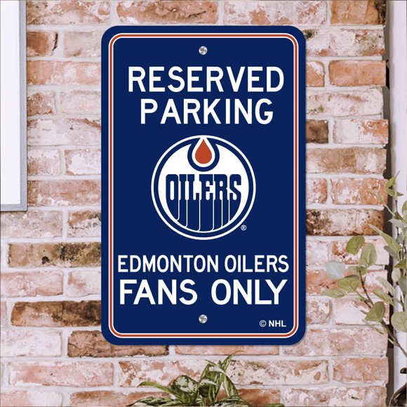 Picture of Edmonton Oilers Reserved Parking Sign