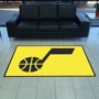 Picture of Utah Jazz Jazz 4X6 High-Traffic Mat with Durable Rubber Backing - Landscape Orientation