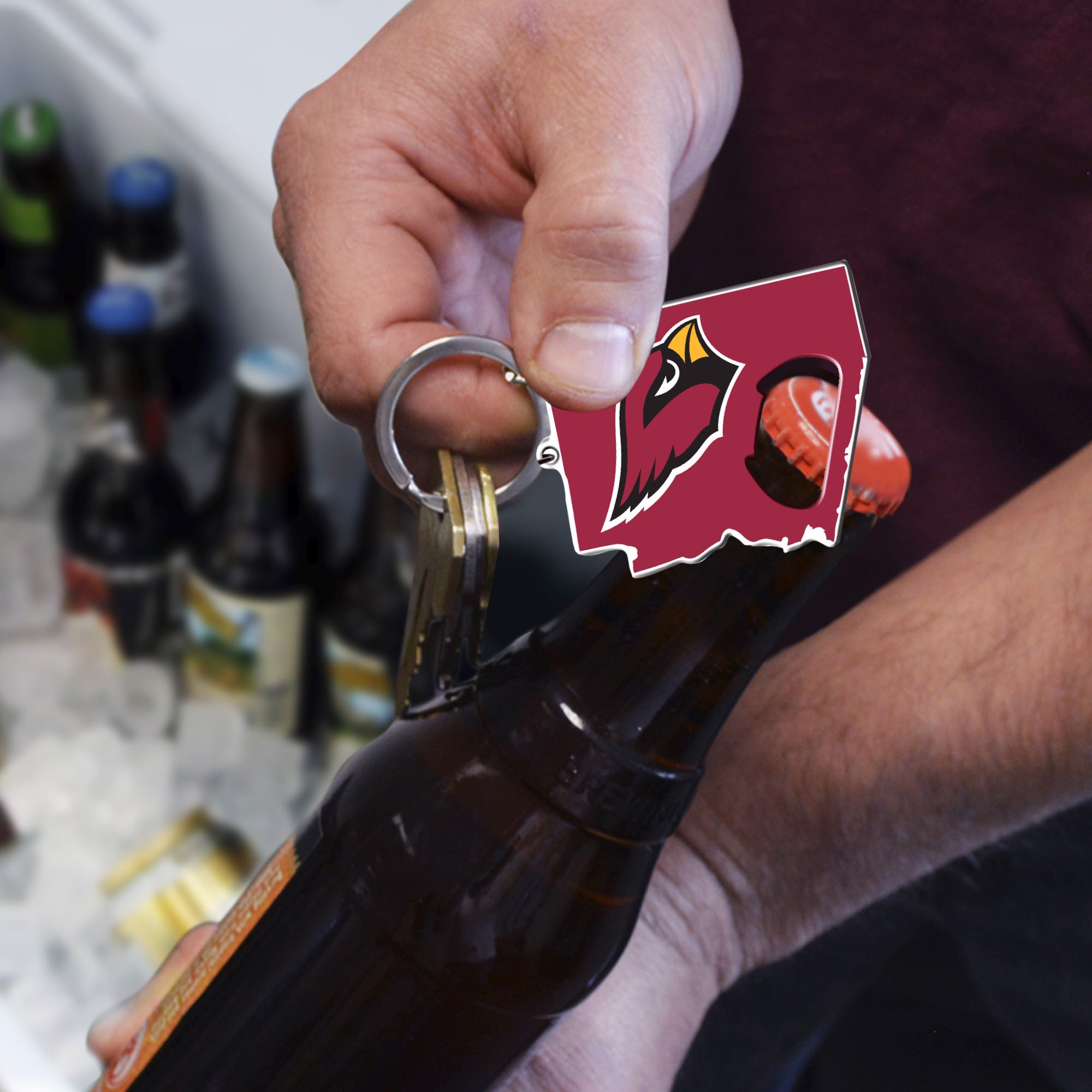 St. Louis Cardinals Key Chain Bottle Opener Keyring