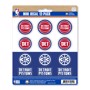 Picture of Detroit Pistons Mini Decal 12-pk