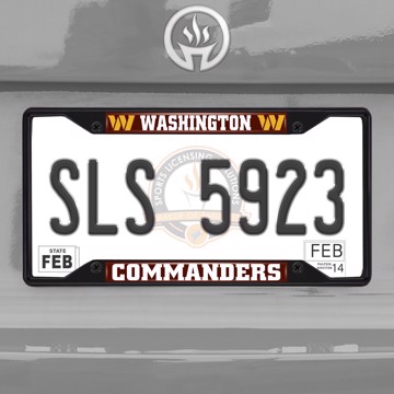 Picture of NFL - Washington Commanders  License Plate Frame - Black