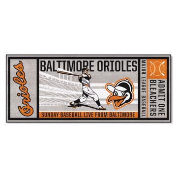 Picture of Baltimore Orioles Ticket Runner - Retro Collection