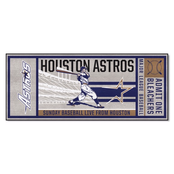 Picture of Houston Astros Ticket Runner - Retro Collection