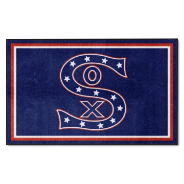 Picture of Chicago White Sox 4X6 Plush Rug - Retro Collection
