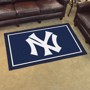 Picture of New York Yankees 4X6 Plush Rug - Retro Collection
