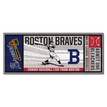 Picture of Boston Braves Ticket Runner - Retro Collection