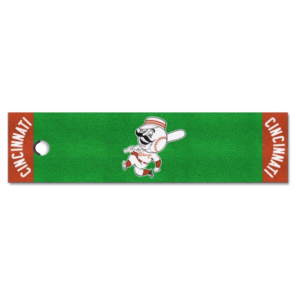 Picture of Cincinnati Reds Putting Green Mat - Retro Collection