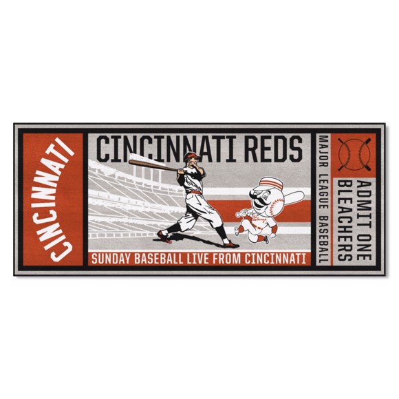 Cincinnati Reds Ticket Runner - Retro Collection