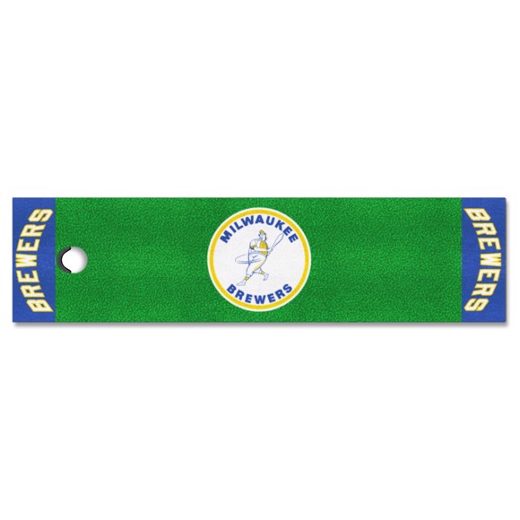 Picture of Milwaukee Brewers Putting Green Mat - Retro Collection