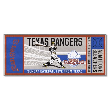 Picture of Texas Rangers Ticket Runner - Retro Collection