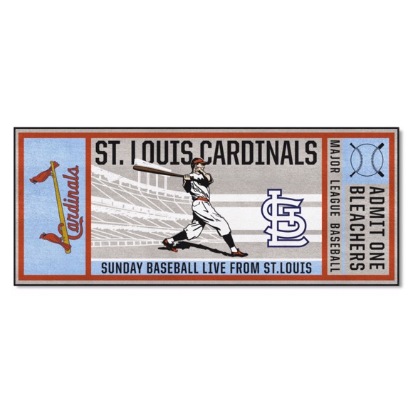 Fanmats  St. Louis Cardinals Ticket Runner - Retro Collection