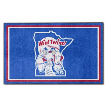 Picture of Minnesota Twins 4X6 Plush Rug - Retro Collection