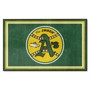 Picture of Oakland Athletics 4X6 Plush Rug - Retro Collection