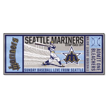 Picture of Seattle Mariners Ticket Runner - Retro Collection