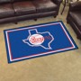Picture of Texas Rangers 4X6 Plush Rug - Retro Collection