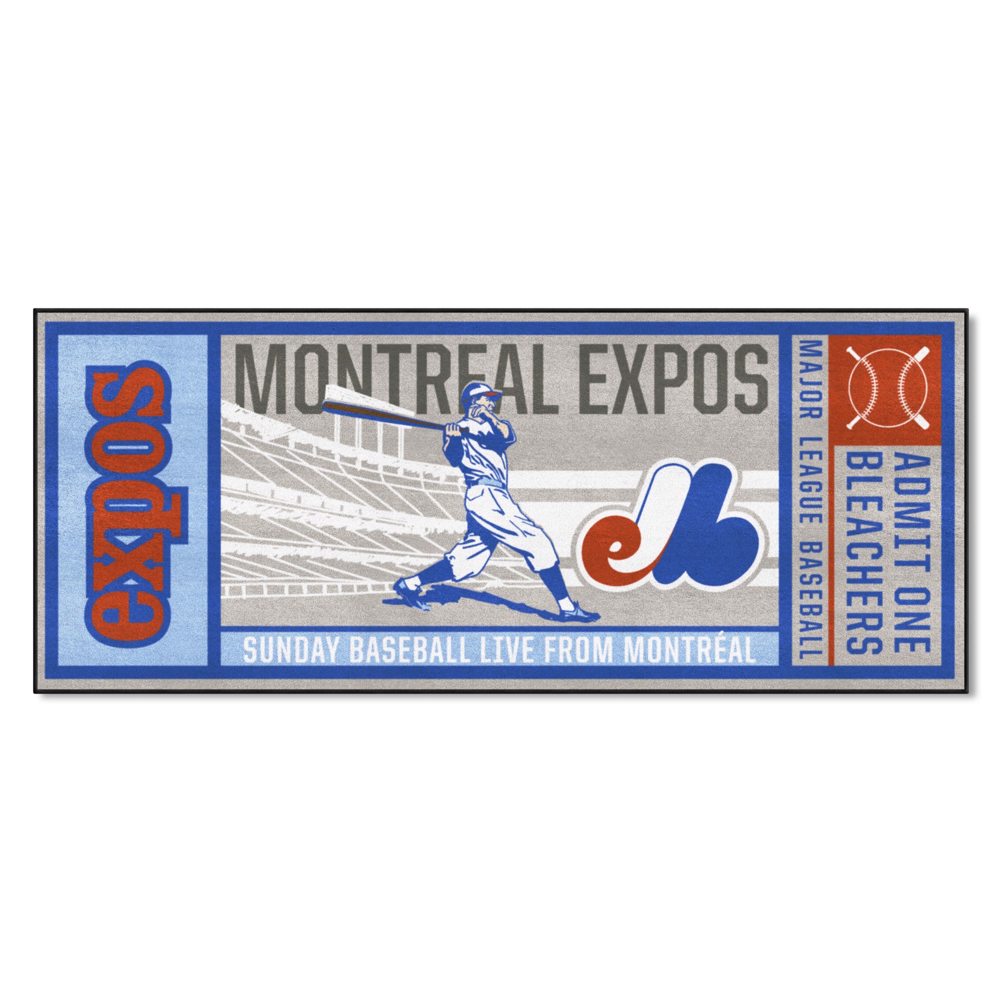 Fanmats  Montreal Expos Ticket Runner - Retro Collection