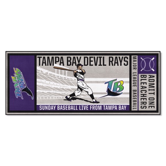 Tampa Bay Devil Rays Ticket Runner - Retro Collection
