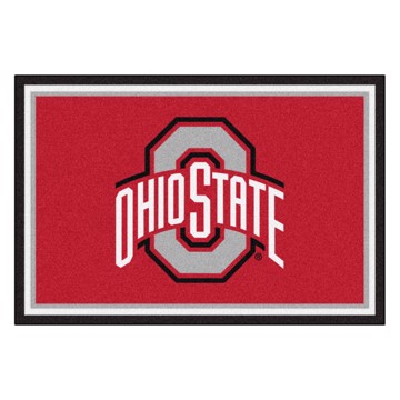 Picture of Ohio State Buckeyes 5X8 Plush Rug