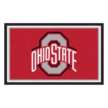 Picture of Ohio State Buckeyes 4X6 Plush Rug