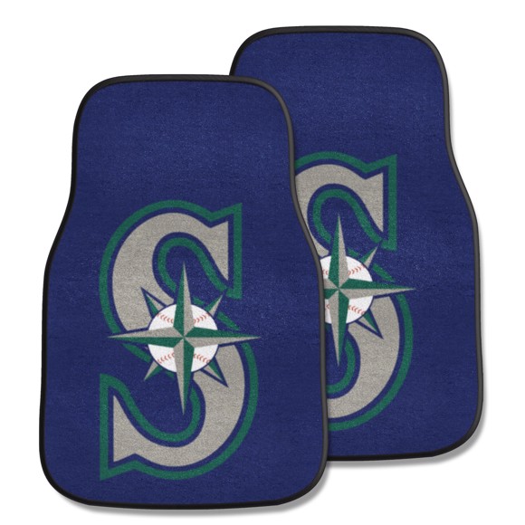 Picture of Seattle Mariners 2-pc Carpet Car Mat Set