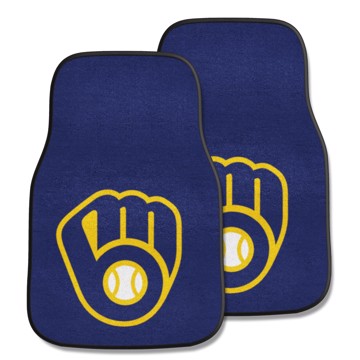 Picture of Milwaukee Brewers 2-pc Carpet Car Mat Set