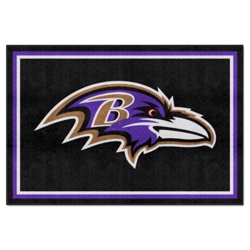 Picture of Baltimore Ravens 5X8 Plush Rug