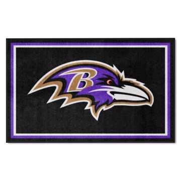 Picture of Baltimore Ravens 4X6 Plush Rug