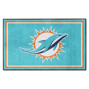 Picture of Miami Dolphins 4X6 Plush Rug