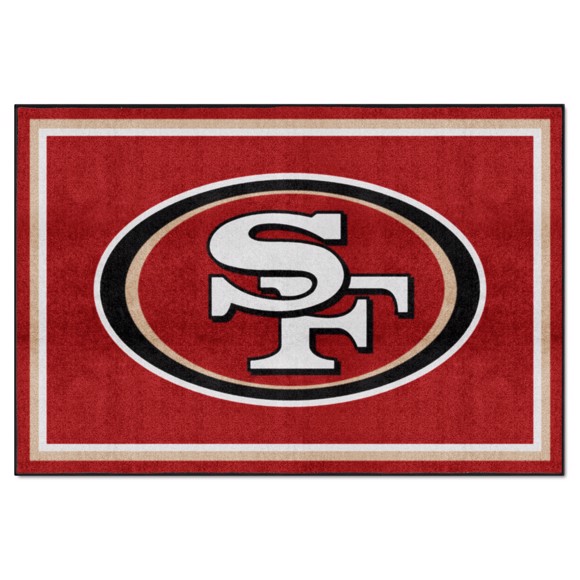 Picture of San Francisco 49ers 5X8 Plush Rug