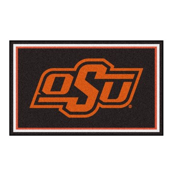 Picture of Oklahoma State Cowboys 4X6 Plush Rug
