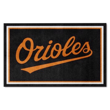 Picture of Baltimore Orioles 4X6 Plush Rug