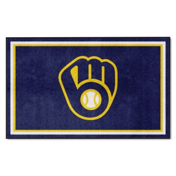 Picture of Milwaukee Brewers 4X6 Plush Rug