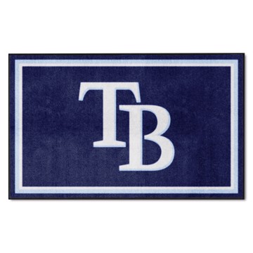 Picture of Tampa Bay Rays 4X6 Plush Rug