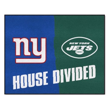 Picture of NFL House Divided - Giants / Jets House Divided Mat