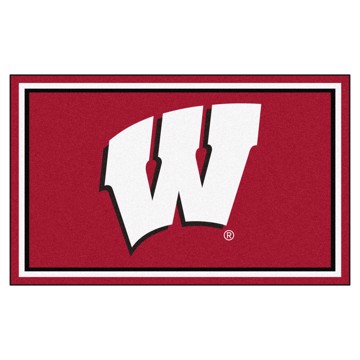 Picture of Wisconsin Badgers 4X6 Plush Rug