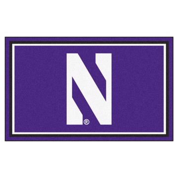 Picture of Northwestern Wildcats 4X6 Plush Rug