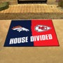 Picture of NFL House Divided - Broncos / Chiefs House Divided Mat