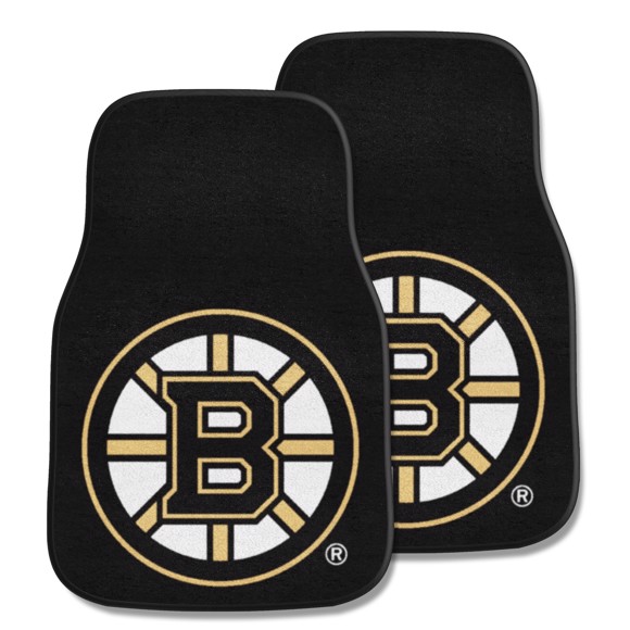 Picture of Boston Bruins 2-pc Carpet Car Mat Set