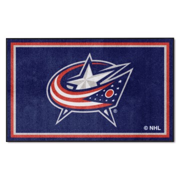 Picture of Columbus Blue Jackets 4X6 Plush Rug