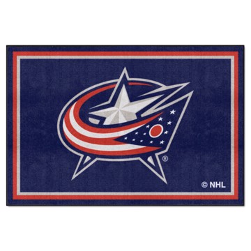 Picture of Columbus Blue Jackets 5X8 Plush Rug
