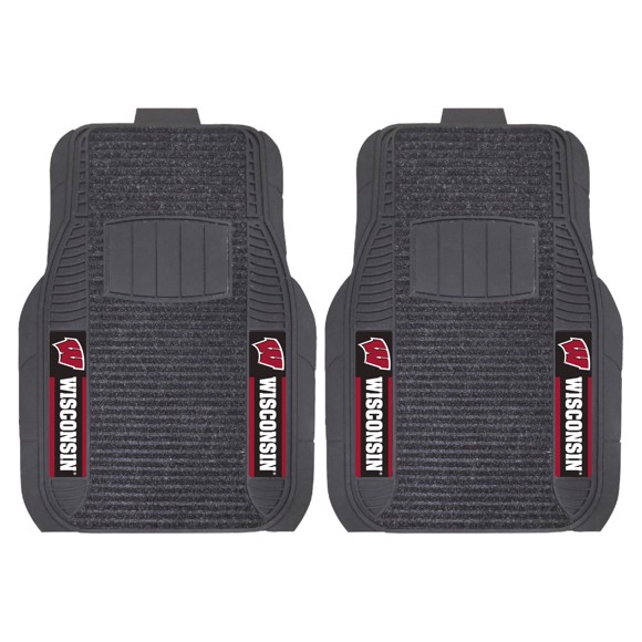 Picture of Wisconsin Badgers 2-pc Deluxe Car Mat Set