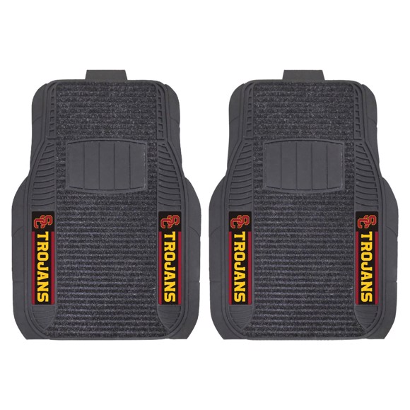 Picture of Southern California Trojans 2-pc Deluxe Car Mat Set