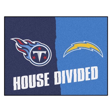 Picture of NFL House Divided - Chargers/ Titans House Divided Mat