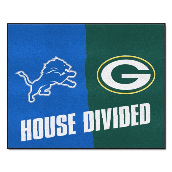 Picture of NFL House Divided - Lions / Packers House Divided Mat