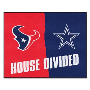 Picture of NFL House Divided - Texans / Cowboys House Divided Mat