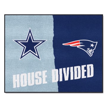 Picture of NFL House Divided - Cowboys / Patriots House Divided Mat